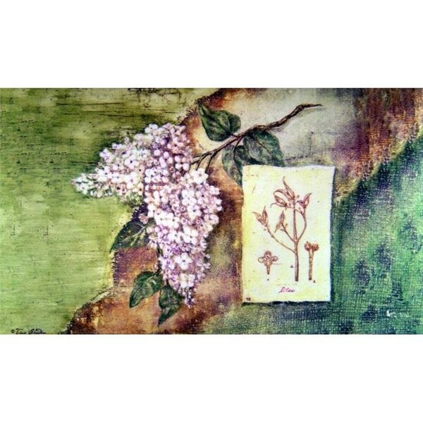 Custom Printed Rugs Custom Printed Rugs AWV069 Lilac Doormat Rug; Green - 18 x 30 in. AWV069 - main